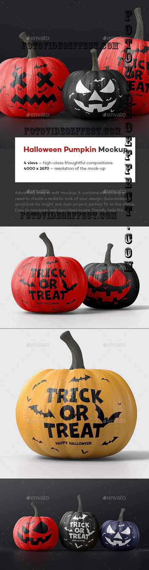 Halloween Pumpkin Mock-up - 39517429