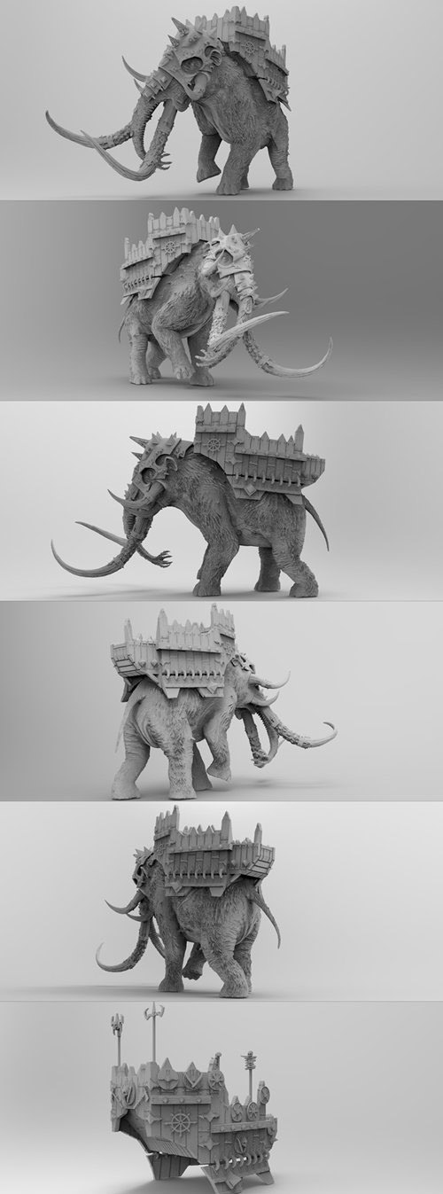 Chaos War Mammoth 3D Print