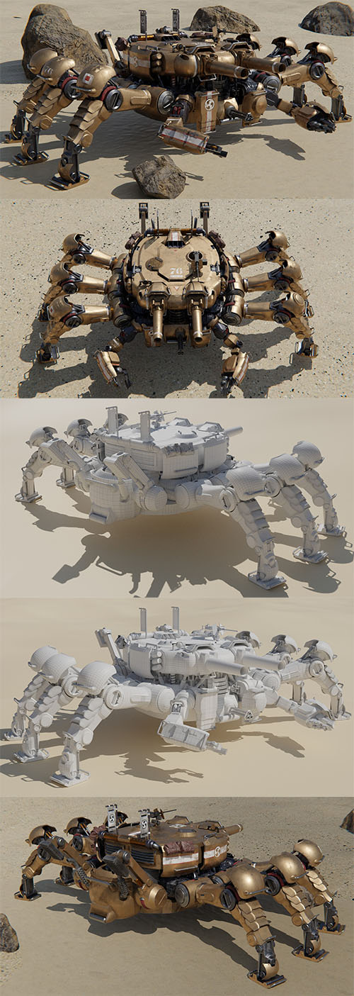 Tankhead Heikegani Type-B 3D Model