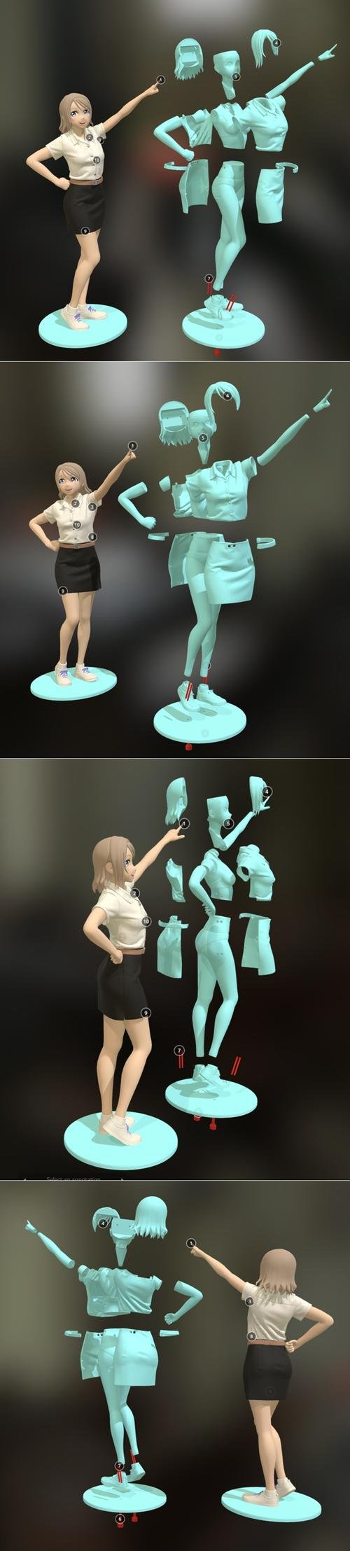 Freshy Girl 3D Print