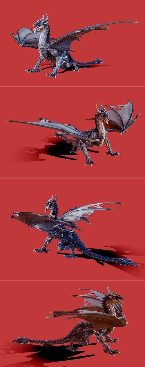 Boss Dragon Rigged 3D Print