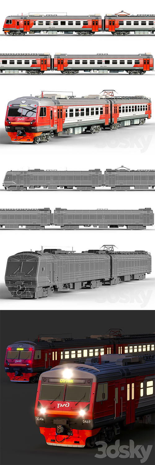 ED4M 2012-16 – Railways Train 3D Model