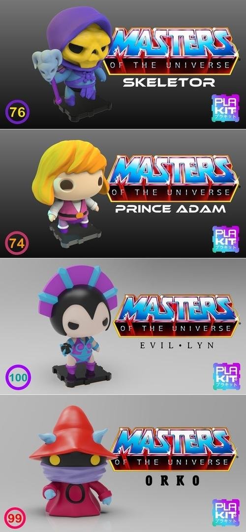 Plakit - Mestres do Universo Pack 2 3D Print