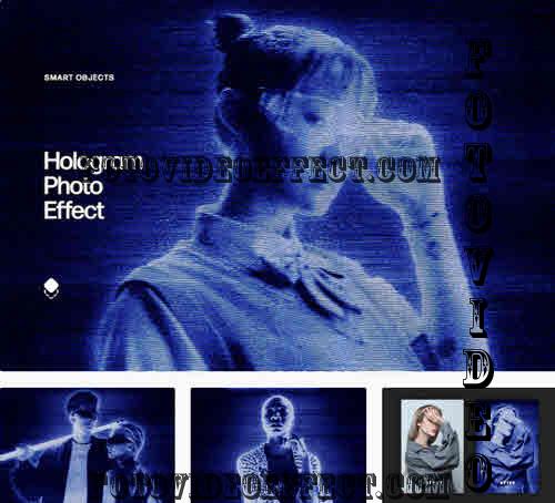 Hologram Photo Effect - 7824043