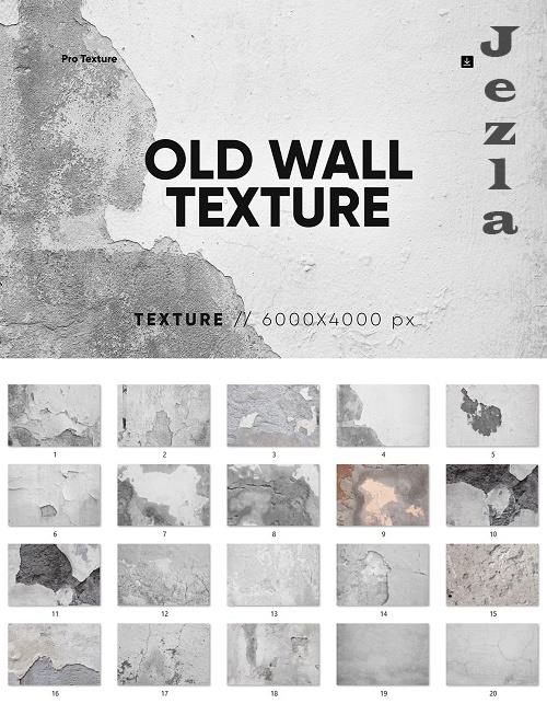 20 Old Wall Textures HQ - 7822302