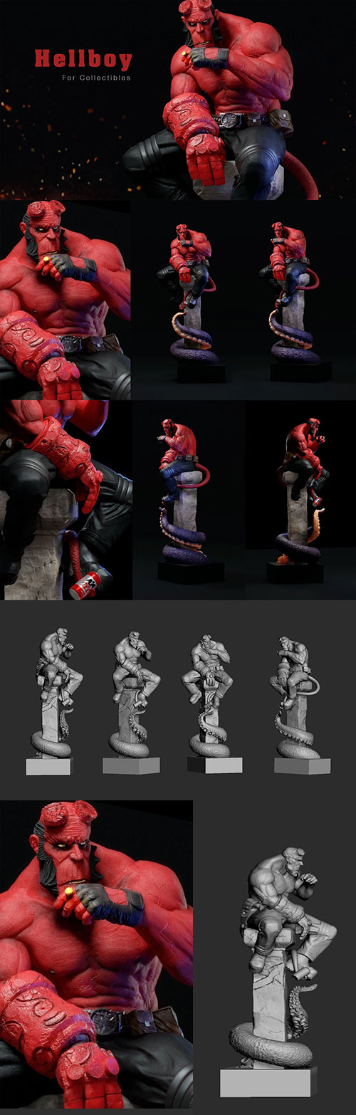 HellBoy 3D Print Model 
