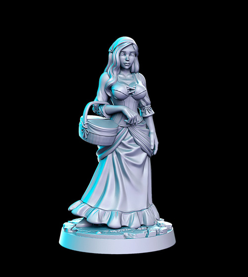 Alice (market girl) 3D Print