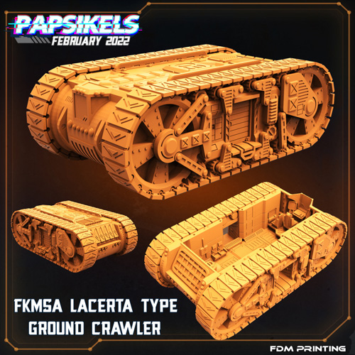 FKMSA Lacerta Type Ground Crawler 3D Print