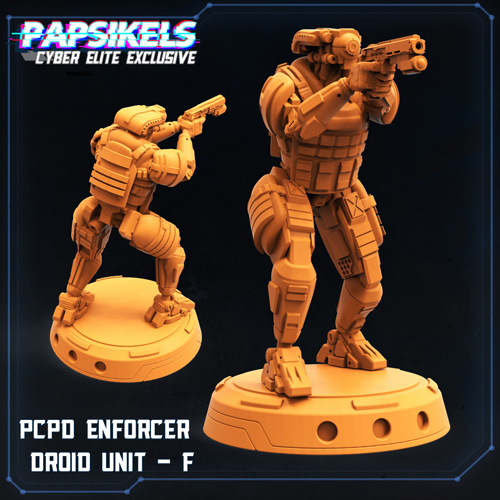 PCPD Enforcer Droid Unit – F 3D Print
