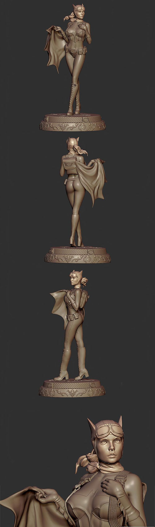 Bombshells Batgirl 3D Print Model 