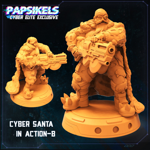 Cyber Santa Action – B 3D Print