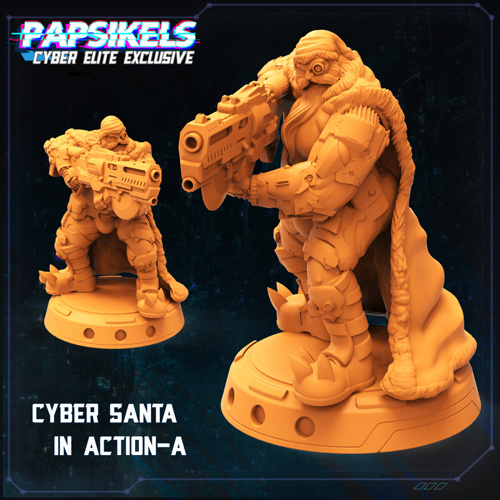 Cyber Santa Action – A 3D Print