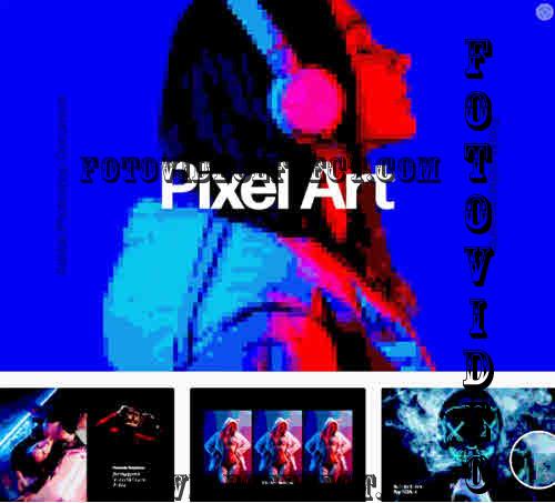 Acid Pixel Art Effect - 7491458