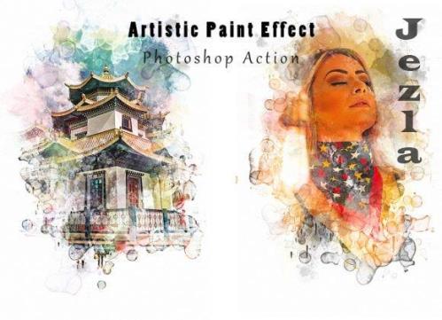 Artistic Paint Effect PS Action - 8455109