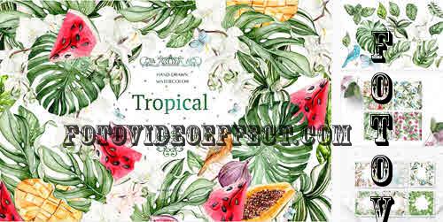 Watercolor Tropical Paradise - 6183986
