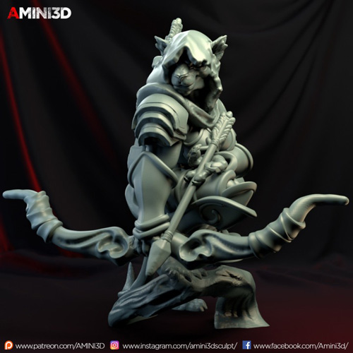 Tabaxi Ranger Female 3D Print