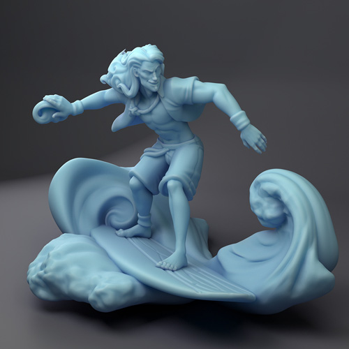 Surfer Wizard 3D Print