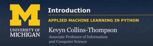 Coursera - Applied Machine Learning in Python