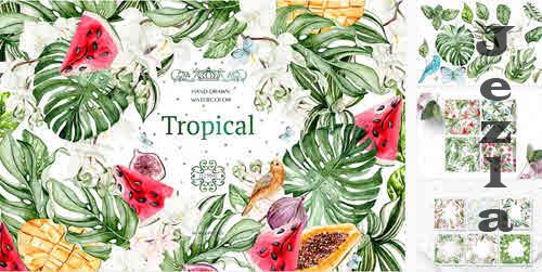 Watercolor Tropical Paradise - 6183986