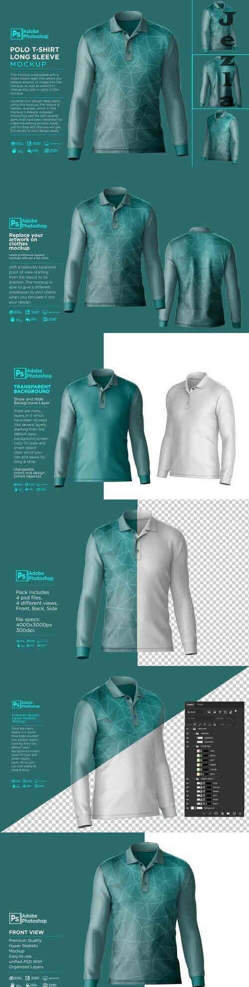 Polo T-Shirt Long Sleeve - 7510451