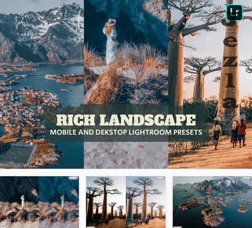 Rich Landscape Lightroom Presets Dekstop Mobile