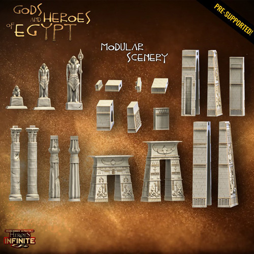 Heroes Infinite Gods and Heroes of Egypt Modular Scenery 3D Print