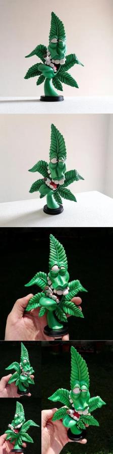 Crazy Weed 3D Print