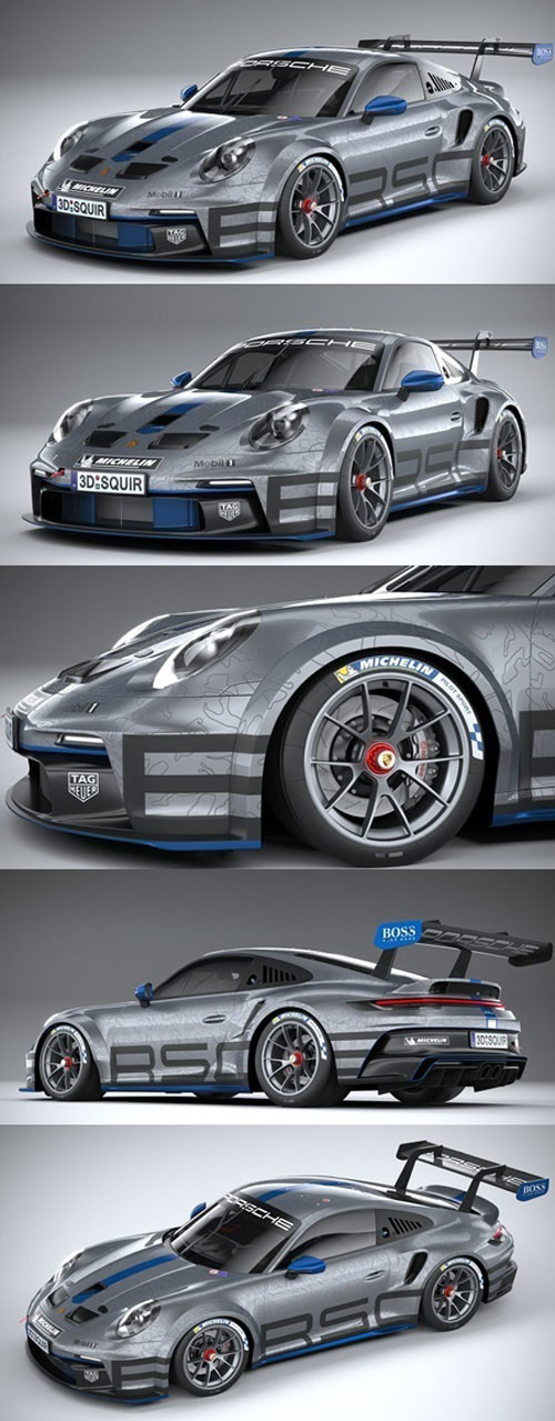 CGtrader – Porsche 911 GT3 Cup 2021 3D Model
