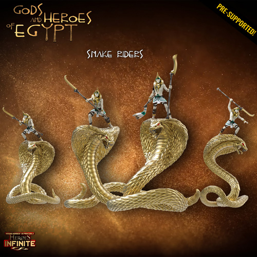 Heroes Infinite Gods and Heroes of Egypt Snake Riders 3D Print