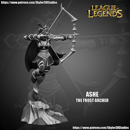 League of Legends Ashe 3D Print