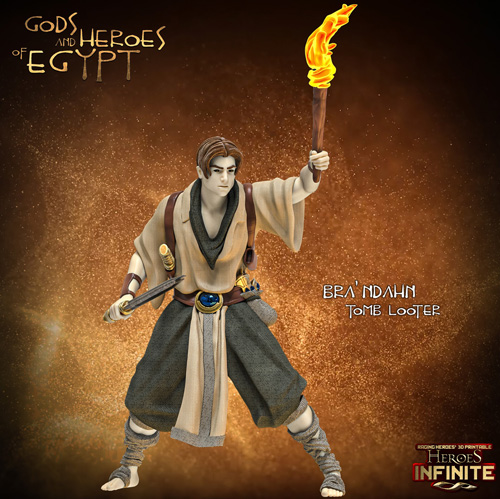 Heroes Infinite Gods and Heroes of Egypt Bra’n Dahn 3D Print