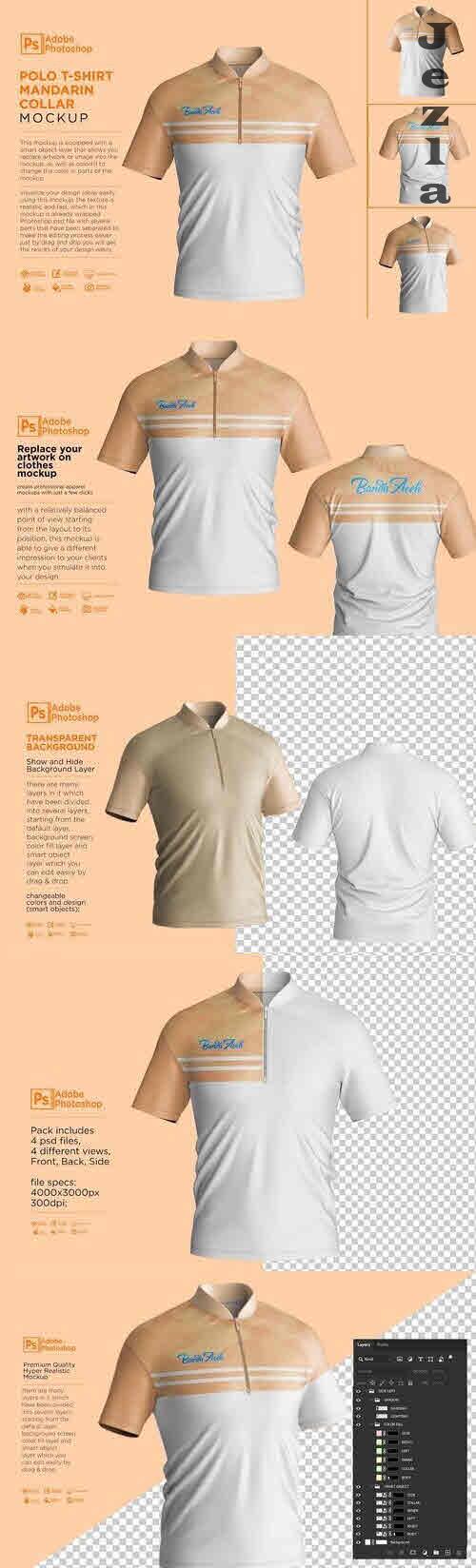 Polo T-Shirt Mandarin Collar - 7512975