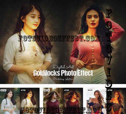 Digital Art Goldilocks Photo Effect - 5MQA2YT