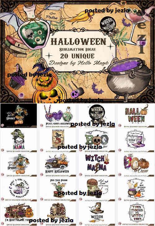 Halloween Sublimation Bundle - 20 Premium Graphics
