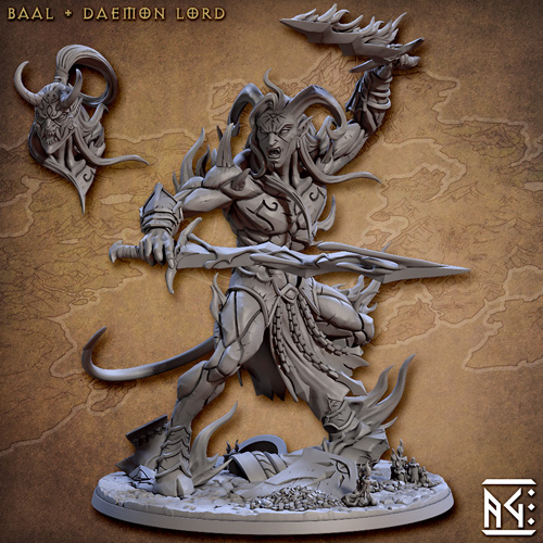 Baal the Daemon Lord 3D Print