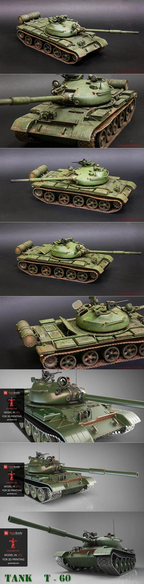 T-62 Tank 3D Print