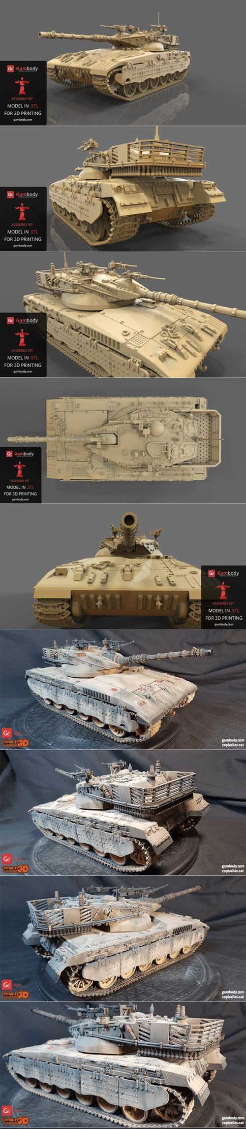Merkava 2 Tank 3D Print