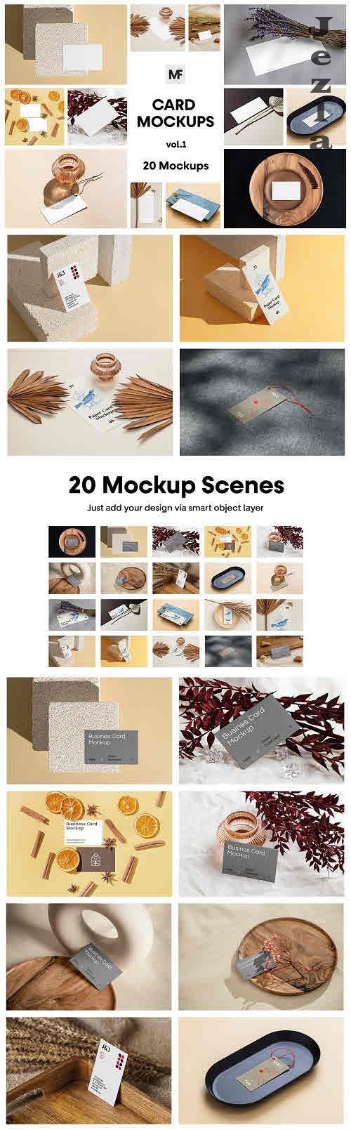 Paper Card and Label Mockups vol.01 - 7373957