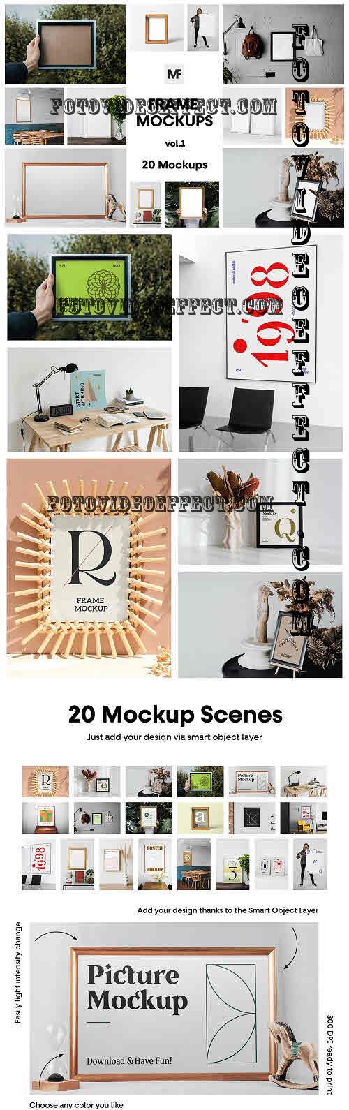 Picture and Poster Frame Mockups - 7267223