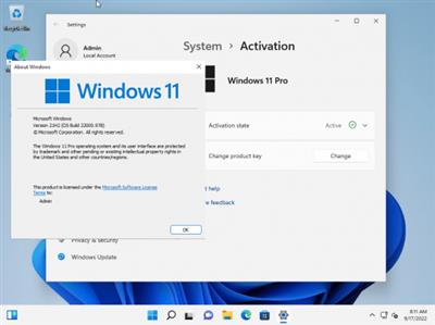 Windows 11 Pro Build 22000.978 (No TPM Required) Preactivated  Multilingual