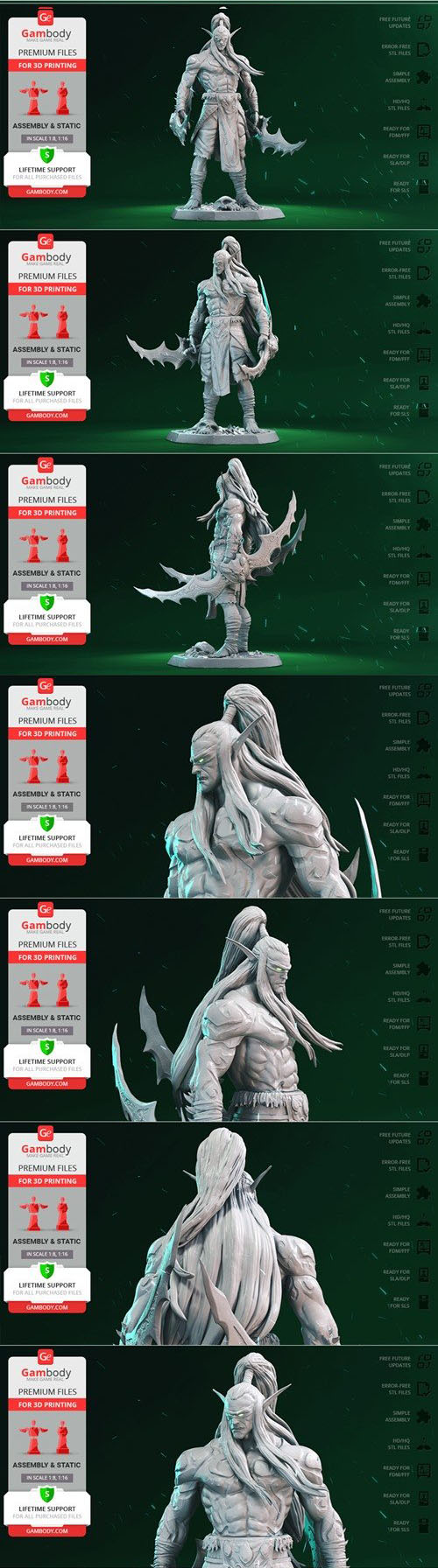 Illidan The Demon Hunter 3D Print