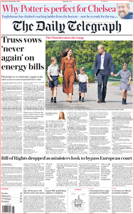 The Daily Telegraph (UK) - No  52,041 [08 Sep 2022]