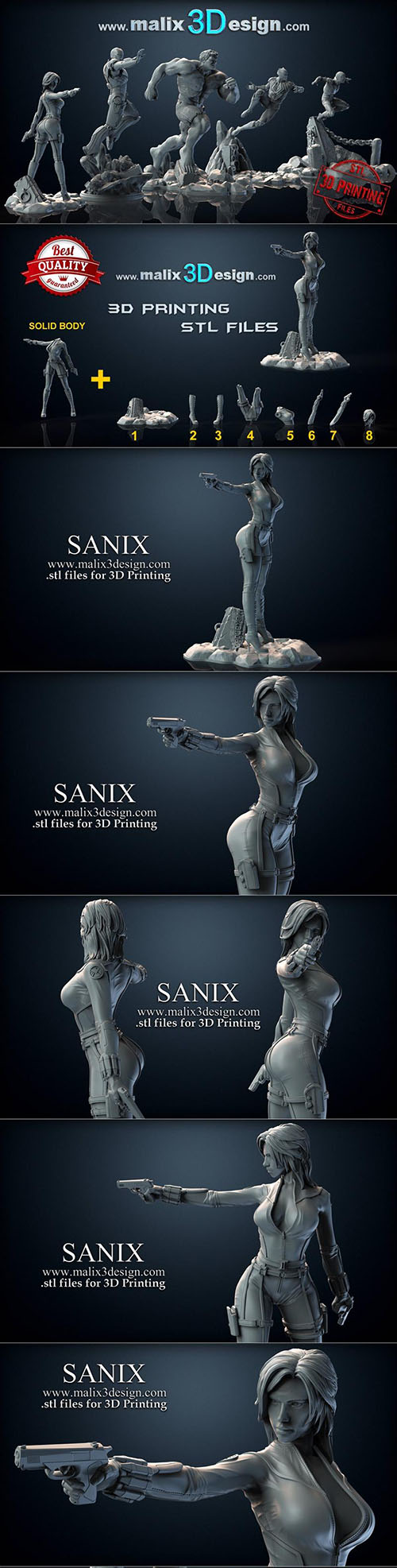 SANIX – Black Widow 3D Print