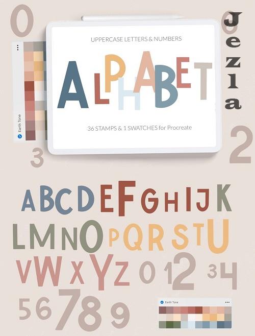 Alphabet letters. ABC stamps - 10179738