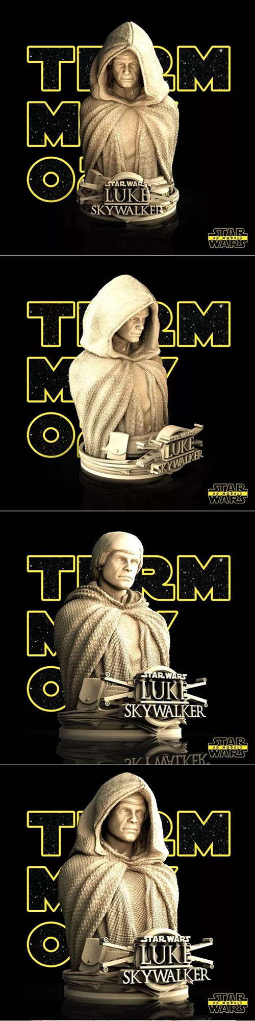 Star Wars – Luke Skywalker Bust 3D Print
