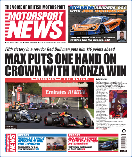 Motorsport News - September 15, 2022