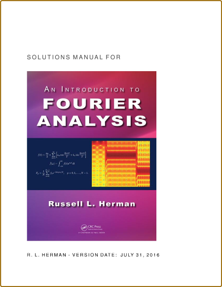  An Introduction To Fourier Analysis (Solution Manual) Af47ae00278b48f3ed802fbd0953d7e5