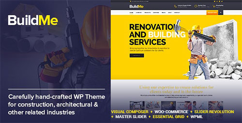 ThemeForest - BuildMe v5.2 - Construction & Architectural WP Theme - 11242771 - NULLED