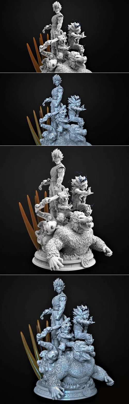 Gohan Transformation 3D Print