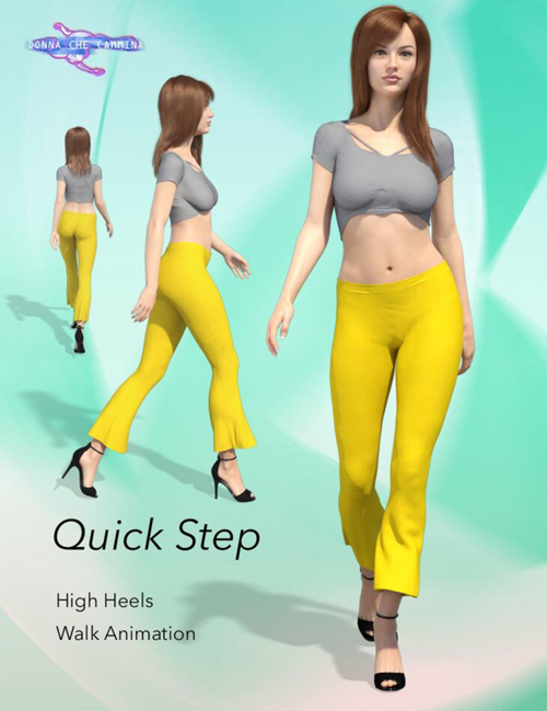 Quick Step Walk Cycle for Genesis 8 Female(s)